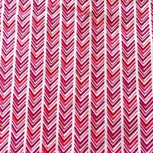 Calico cotton chevron pattern fabric 2 yards